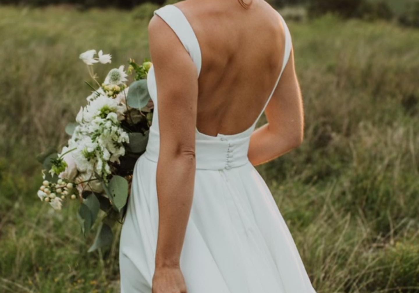 rhonda hemmingway wedding gown back