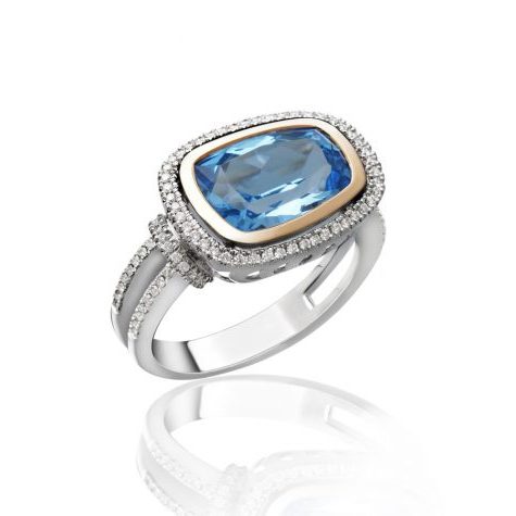 A nice greatest gift is the blue sapphire diamond ring isolated on shite