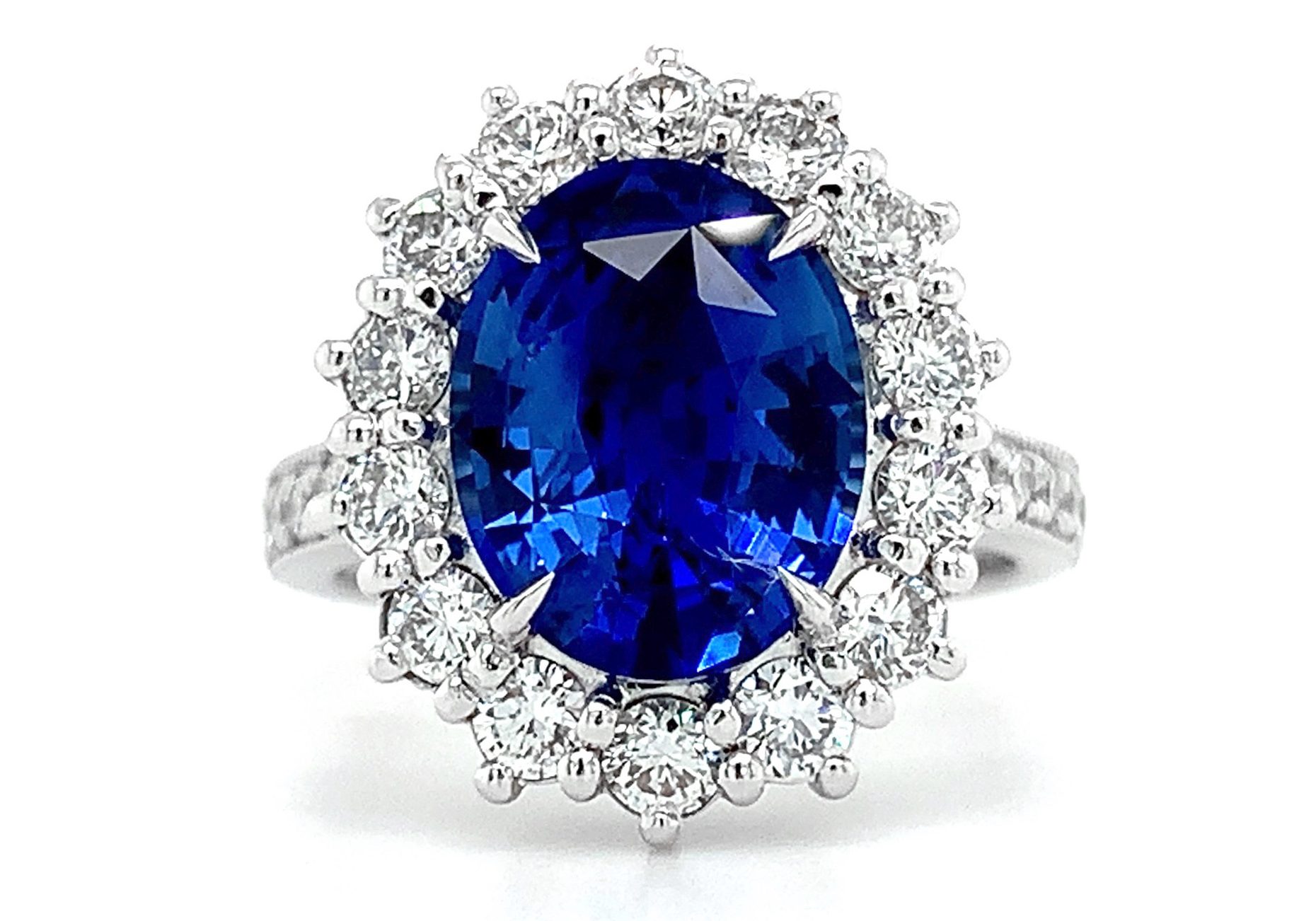 waldemar jewellers sapphire diamond halo ring