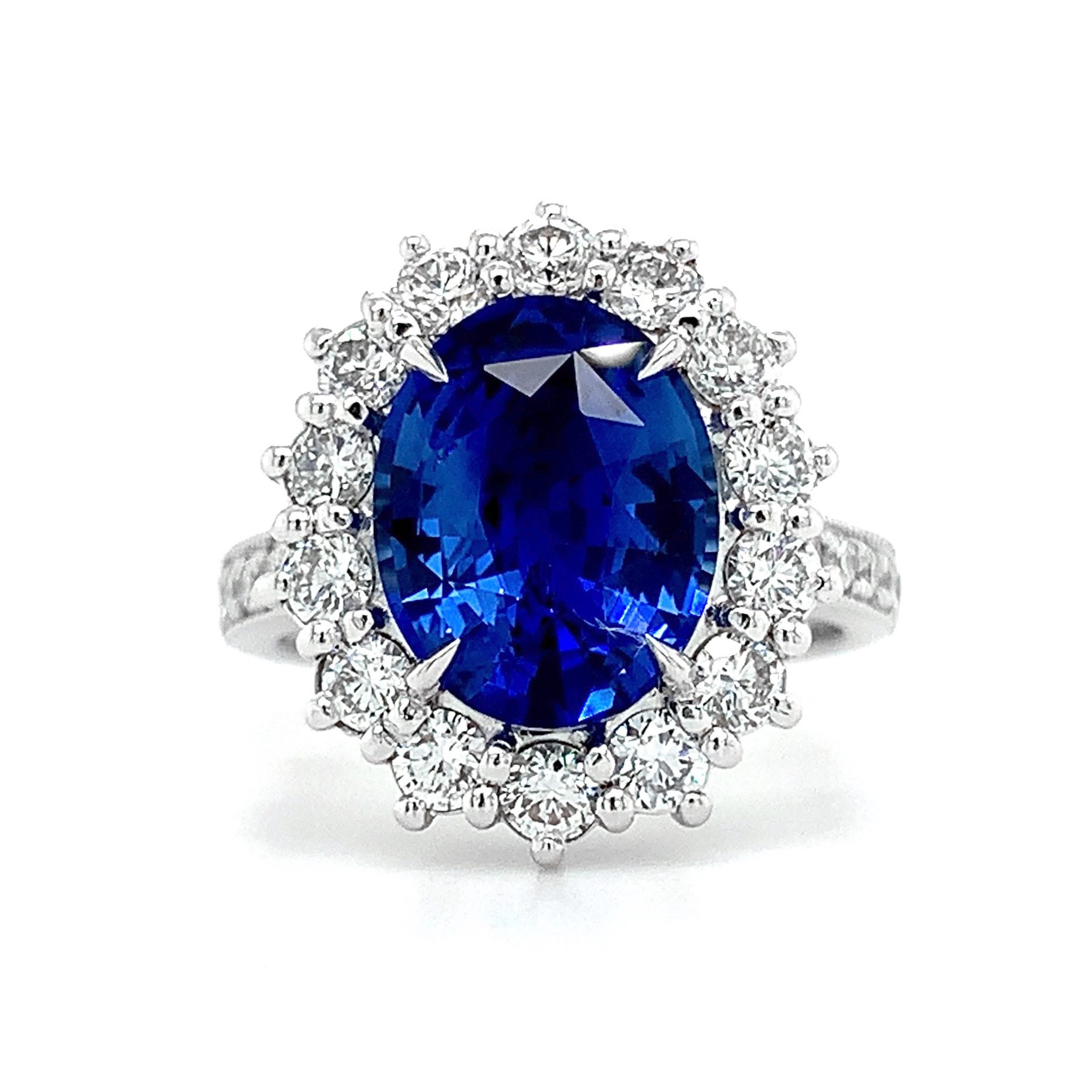 waldemar jewellers sapphire diamond halo ring